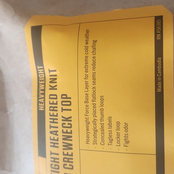 CARHARTT WOMENS FORCE HEAVYWEIGHT HEATHERED KNIT BASE LAYER CREWNECK TOP - Picture 11 of 12